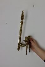 Pair Of Vintage French Brass Sconces