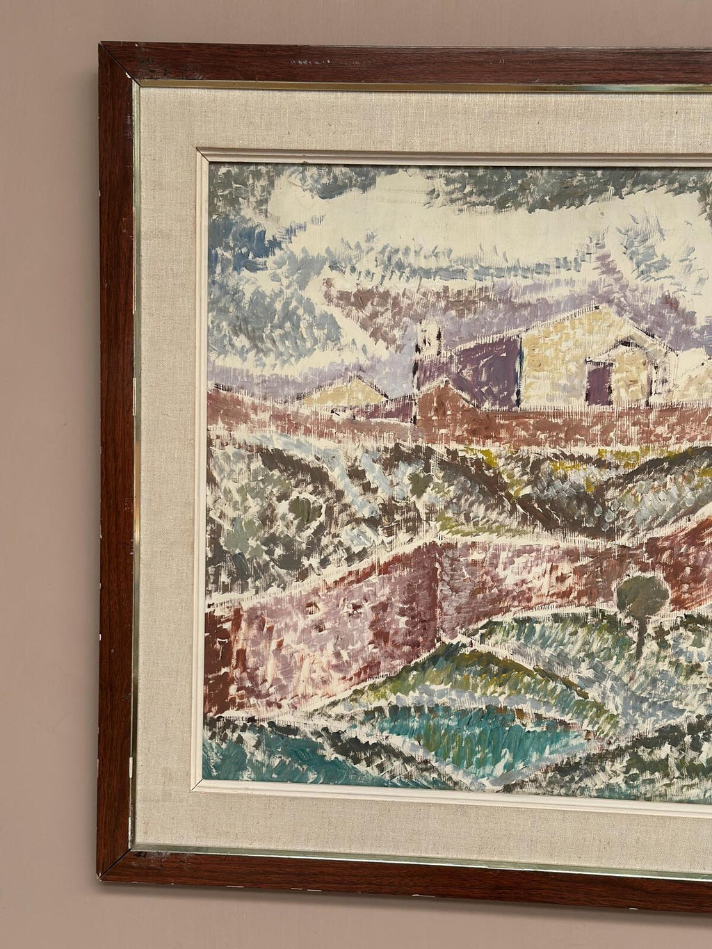 “Landscape with Buildings” by Gösta Nordblad