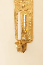Pair Of Mid Century Swedish Brass Sconces