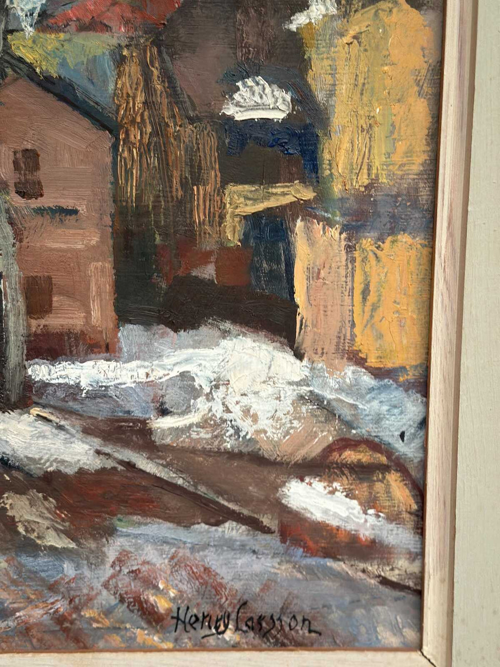 “Cityscape with Snow” by Henry Larsson