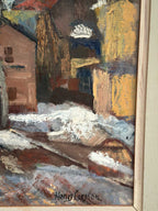 “Cityscape with Snow” by Henry Larsson