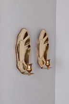 Pair Of Mid-Century Swedish Brass Sconces
