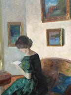 “Woman Reading” by Edith Gert