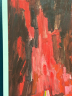 “Abstract Composition in Red” by Rune Pettersson