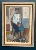“Seated Woman” by Gösta Stawåsen