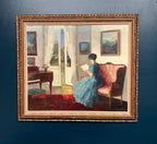 “Interior with Woman” by Edit Gert (1906–1983)