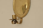 Pair Of Mid Century Swedish Brass Sconces Dated 1944