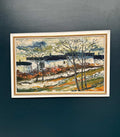“Landscape with Houses and Trees” by Stig Hallblom