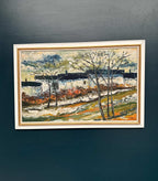 “Landscape with Houses and Trees” by Stig Hallblom