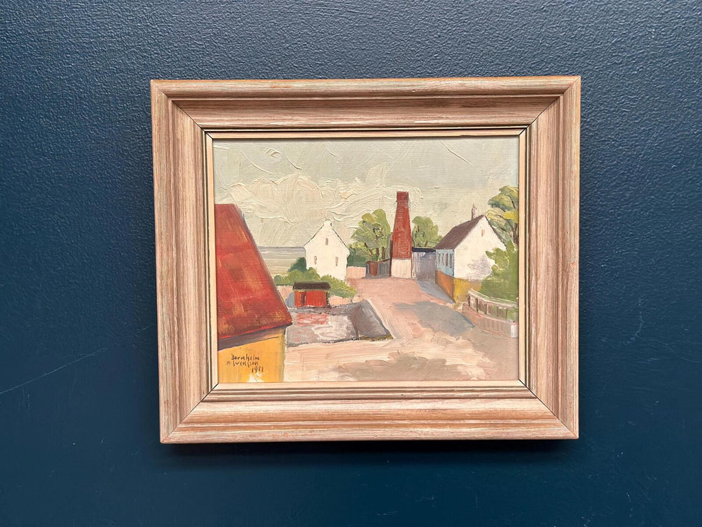 “Barns with Red Chimney” by A Svensson