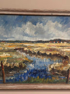 “Marsklandskap från Ribe” by Niels Mandrup Bruun (1918–1993)