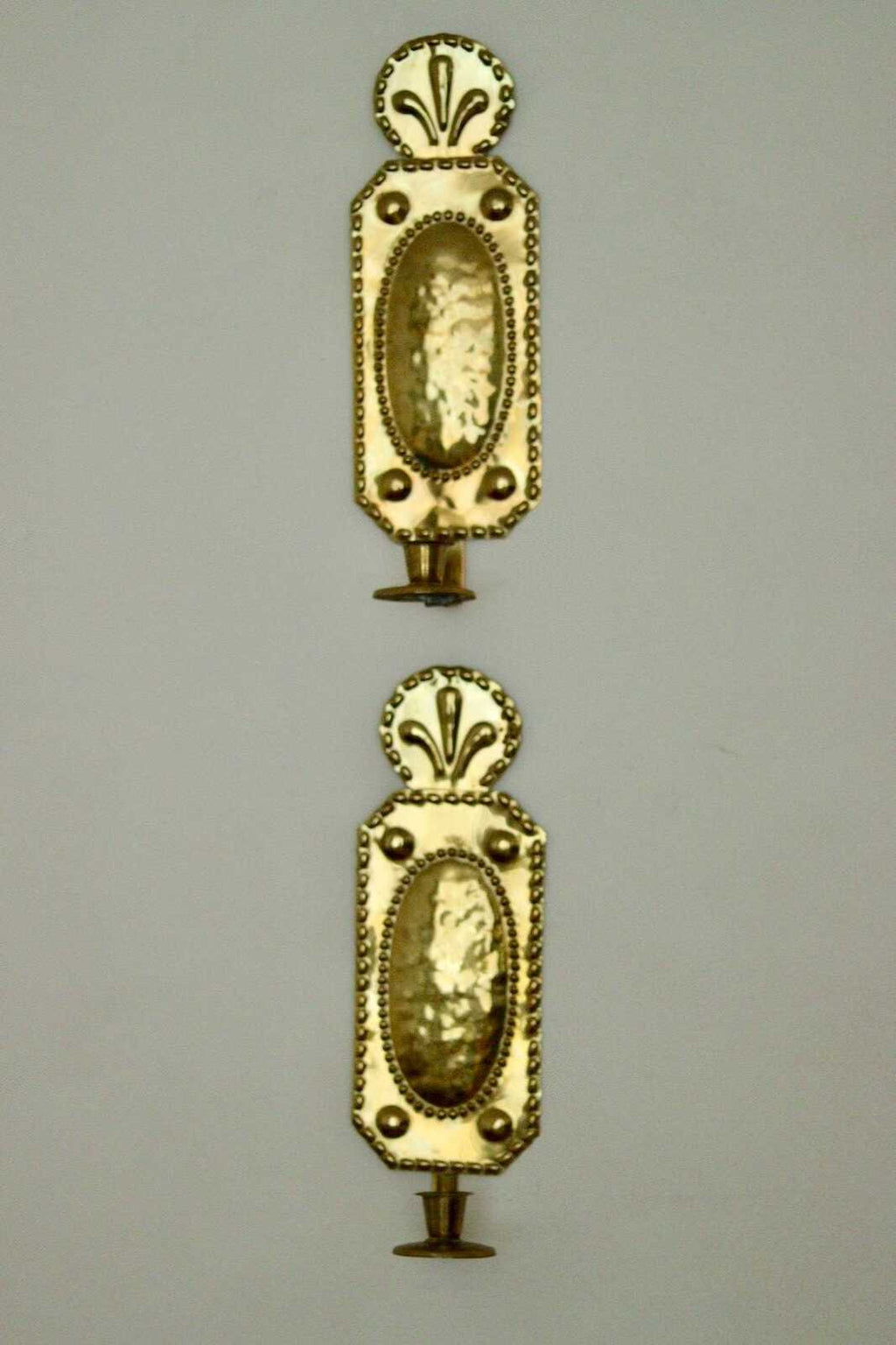 Pair of Mid Century Swedish Brass Sconces