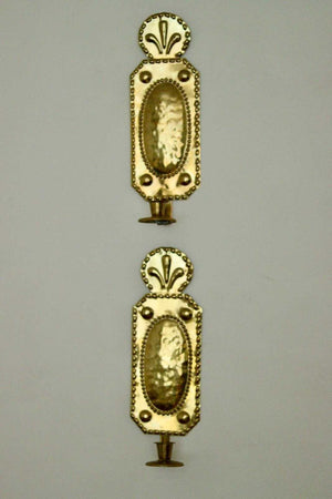 Pair of Mid Century Swedish Brass Sconces