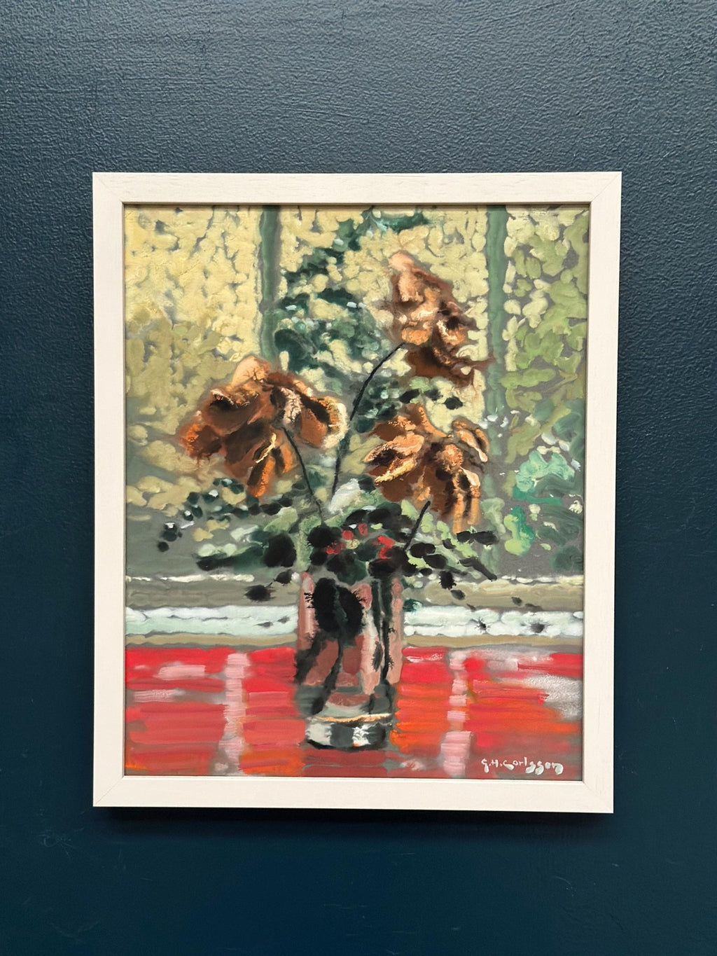 “Vissnade rosor” by Gustav Herbert Carlsson (1912–1991)