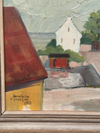 “Barns with Red Chimney” by A Svensson