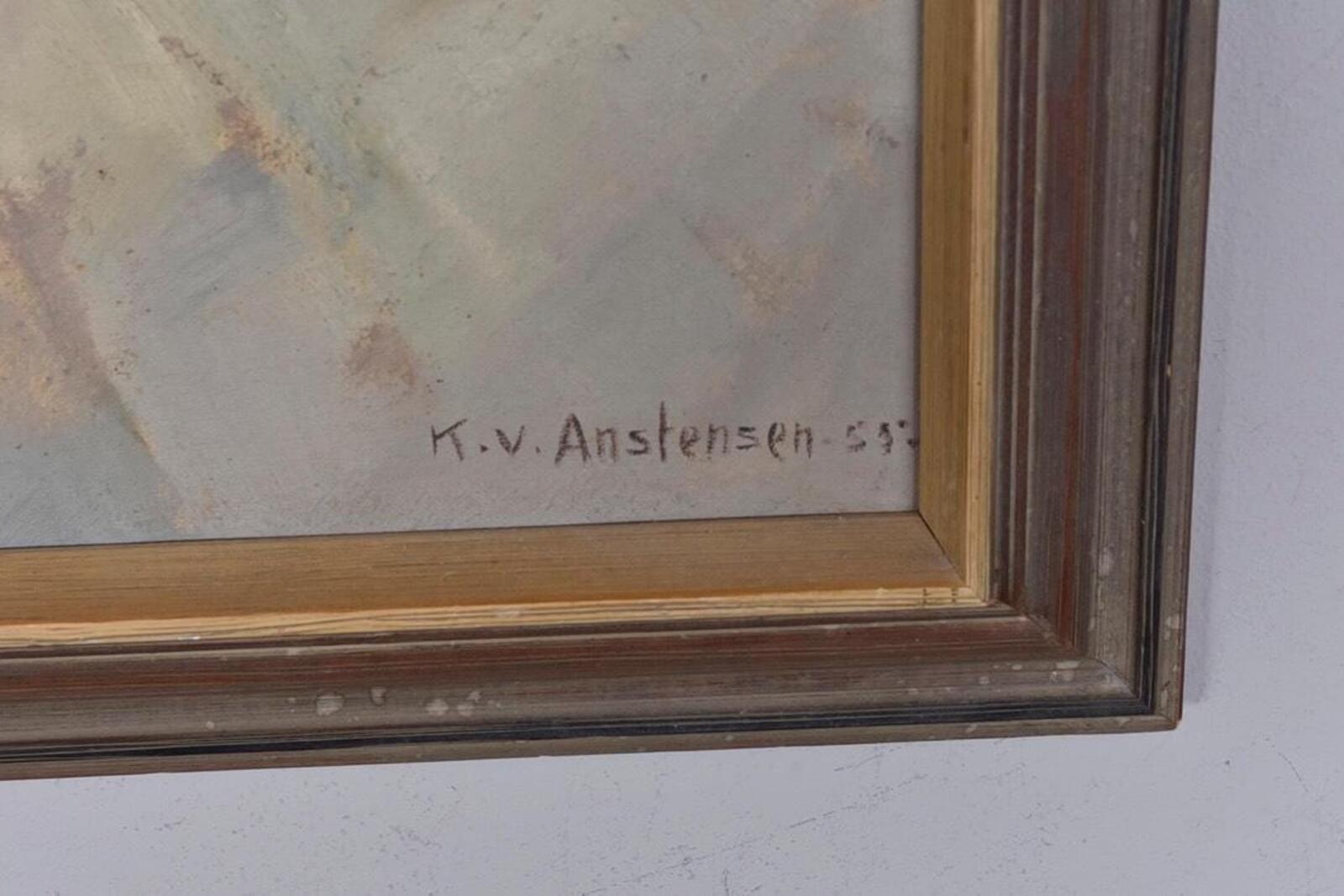 “Coastal Scene” by Karl Vilhelm Anstensen