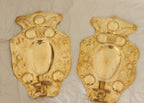 Baroque Style Mid-Century Brass Swedish Sconces
