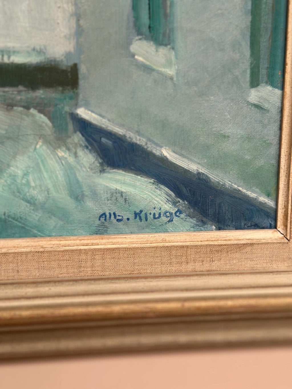 “Vinter Kväll Viks” by Albert Krüger (1885–1965)