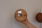 Pair of Vintage Wall Lamps by Ikea – Pine Wood Lamps