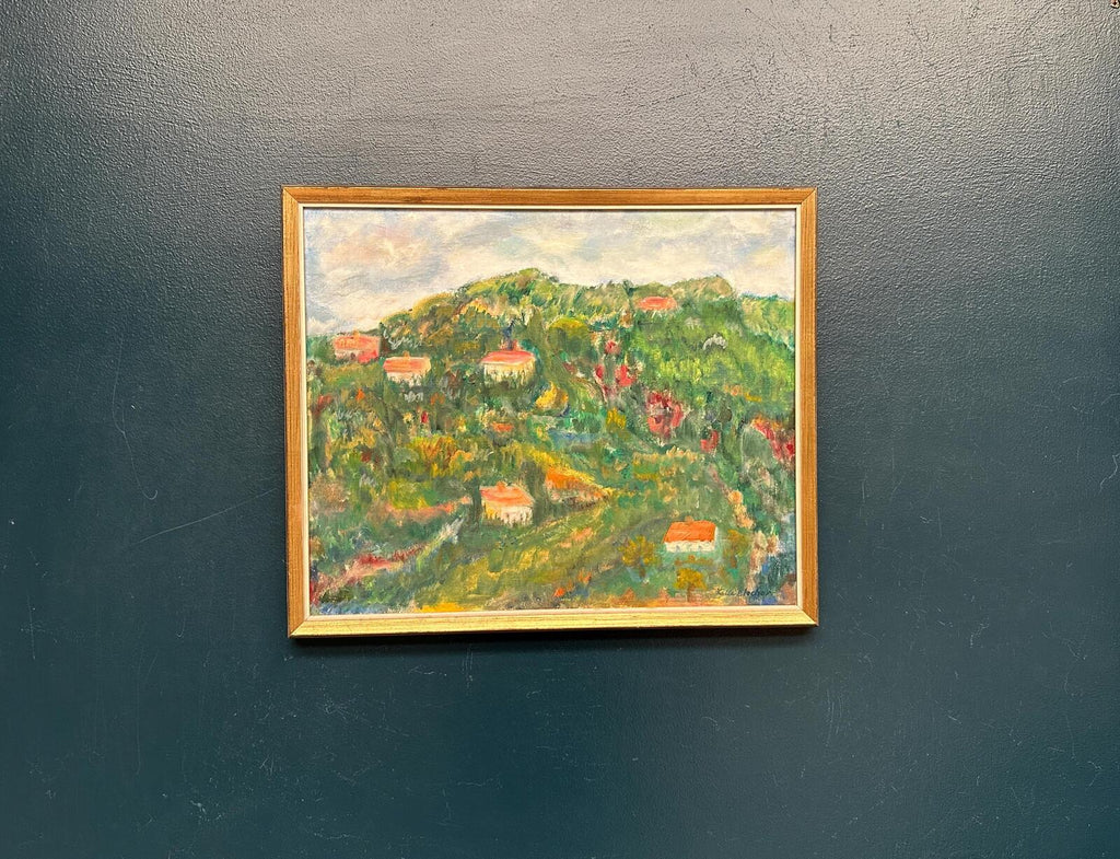 “Hilly Landscape with Houses” by Lalla Blecher