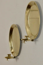 Pair Of Mid Century Swedish Brass Sconces