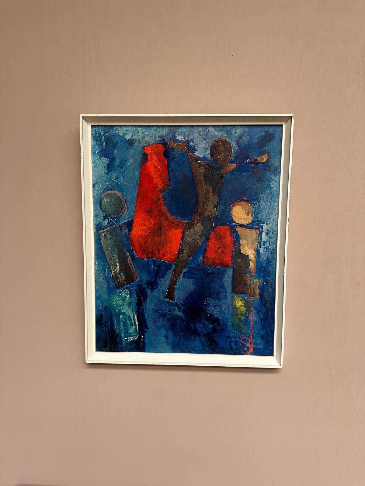 “PRÆSENTATION I BLÅT” by Marino Marini