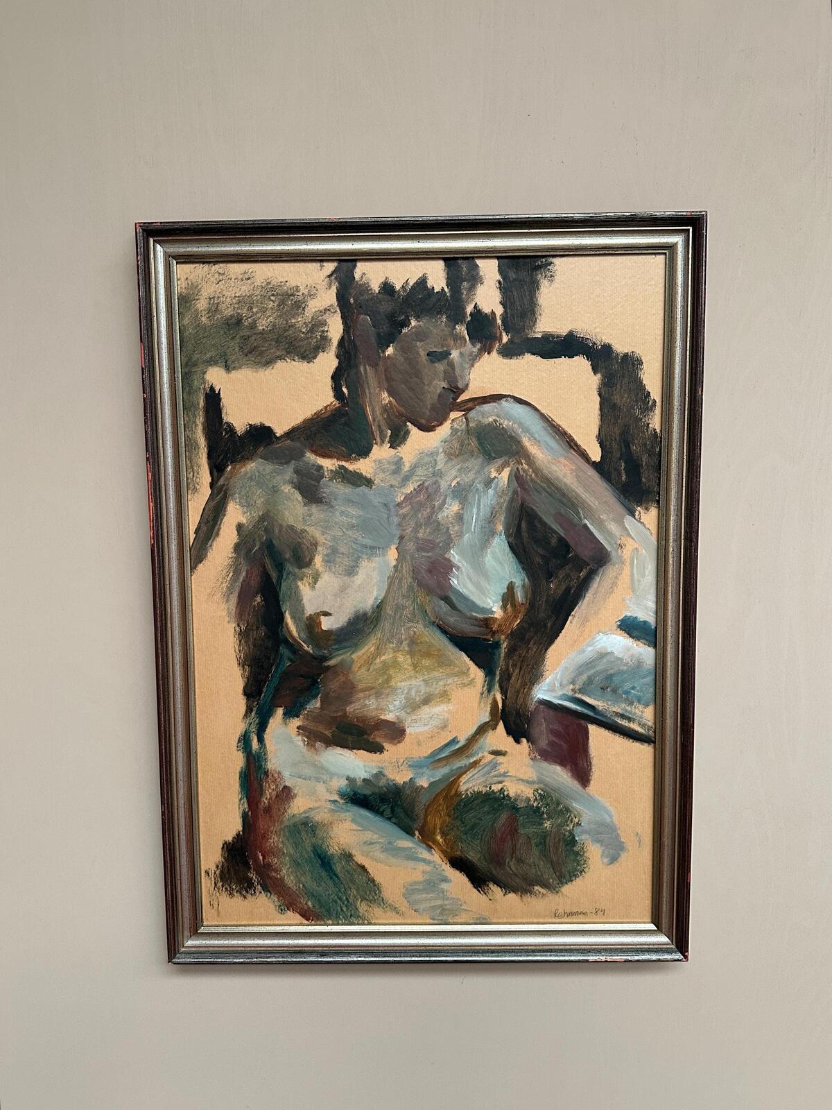 “Nude Study” by Mats Rehnman – Dated 1984