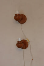 Pair of Vintage Wall Lamps by Ikea – Pine Wood Lamps
