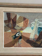 “Figure with Boats” by Nils Öst (1908–1982)