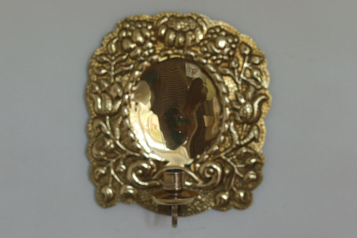 Pair of Mid-Century Swedish Brass Sconces