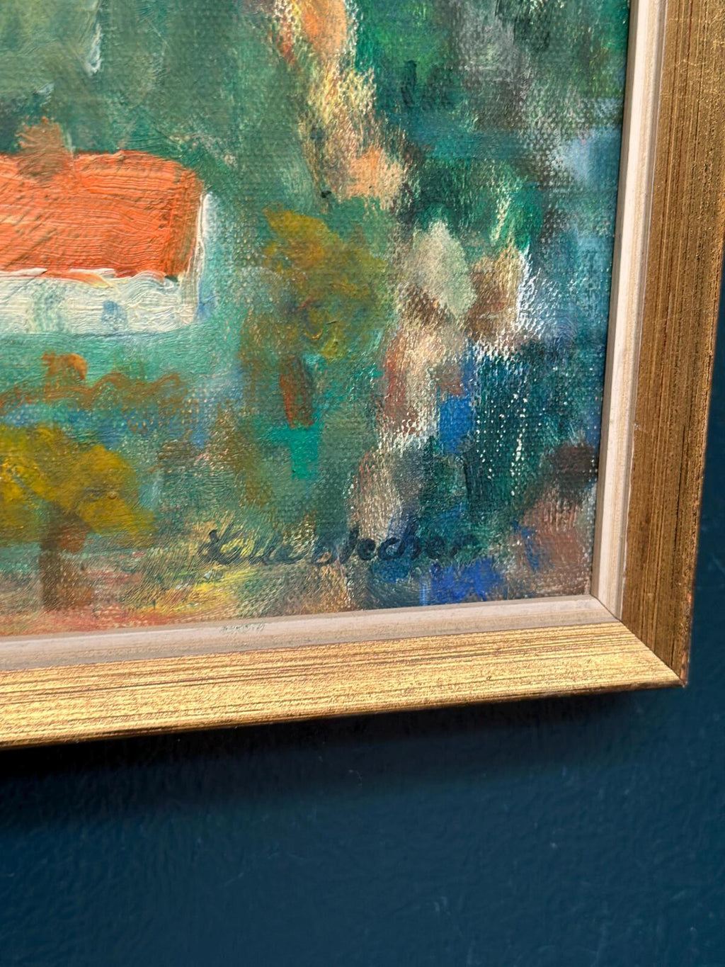 “Hilly Landscape with Houses” by Lalla Blecher
