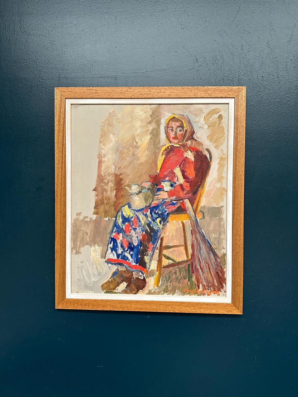 “Woman with Broom and Teapot” by Svan Wallquist