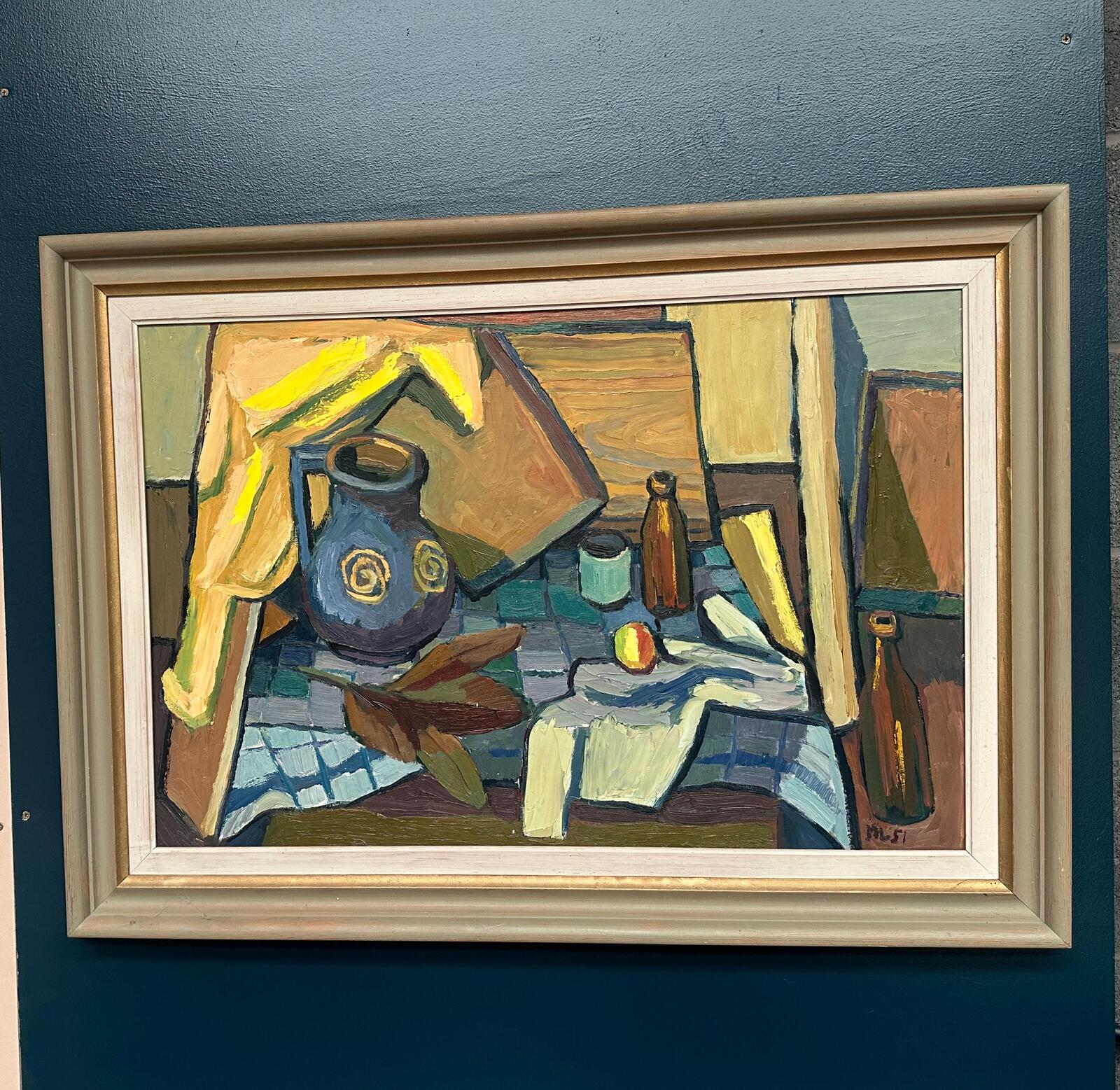 “Still Life with Jug and Bottles” by Martin Lindberg