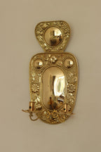 Baroque Style  Mid-Century Brass Swedish Sconces