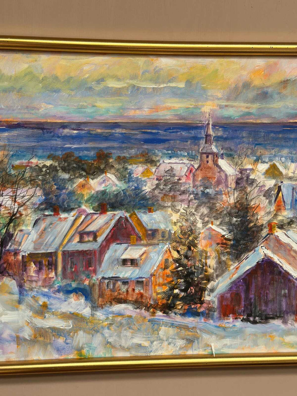 “Snow‑Covered Coastline” by Alex Hansen