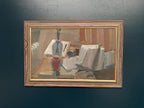 “Vase and Books” by Gösta Stawåsen