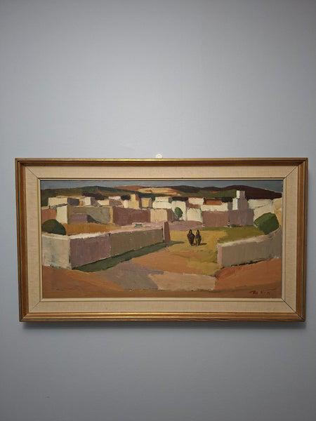 “Southern Village Landscape” by Rolf Norrman (1921–1964)