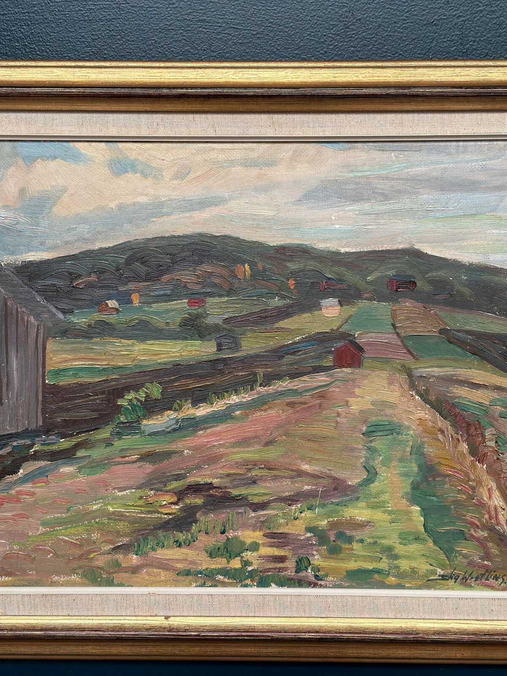“Landscape with Huts” by Stig Westling