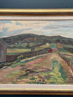 “Landscape with Huts” by Stig Westling