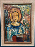 “Woman in Blue” by Gösta Falck