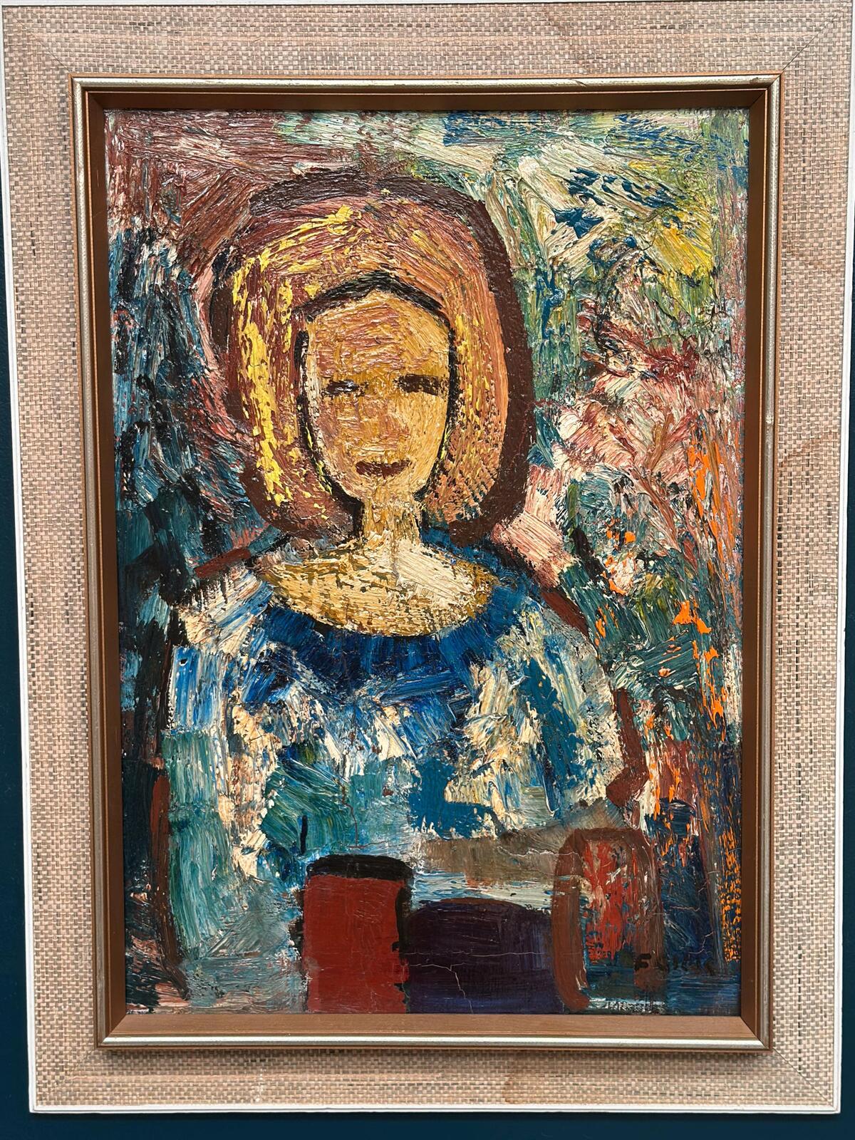 “Woman in Blue” by Gösta Falck