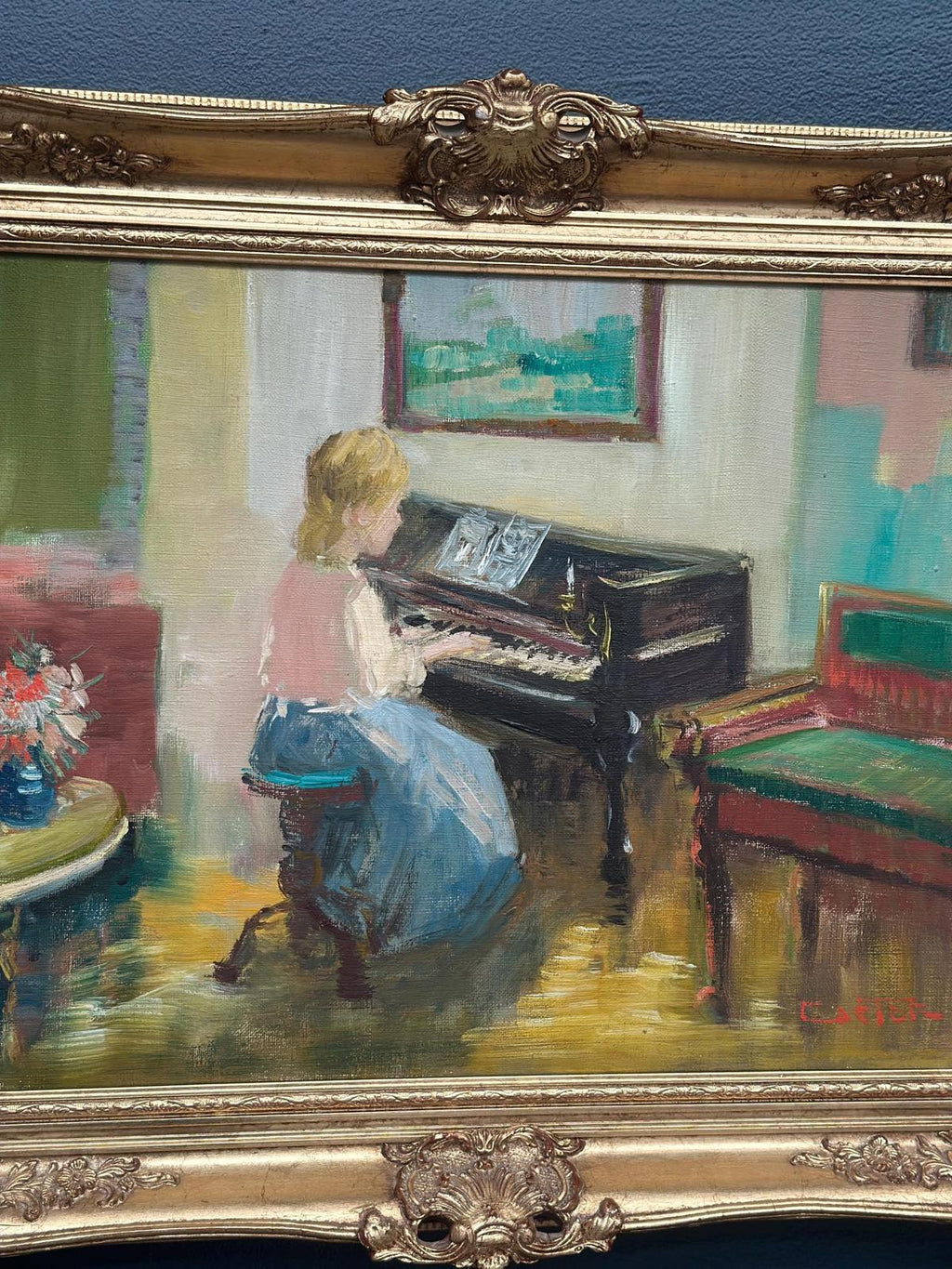 "Woman at Piano” by Nicolai Coster