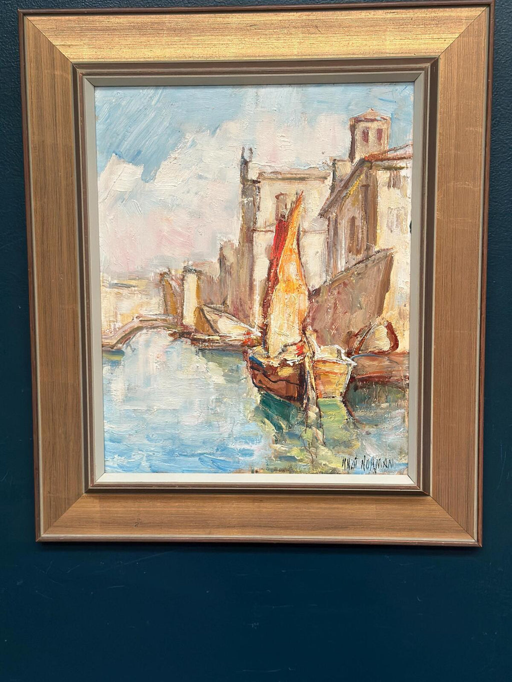 “Motif with Boats” by Knut Norman