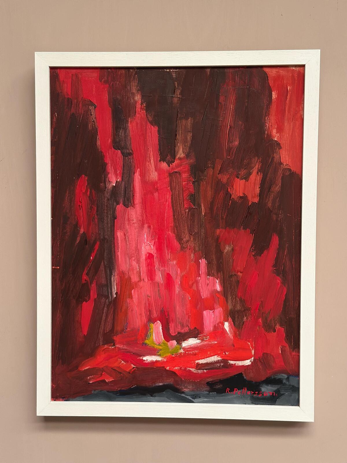 “Abstract Composition in Red” by Rune Pettersson