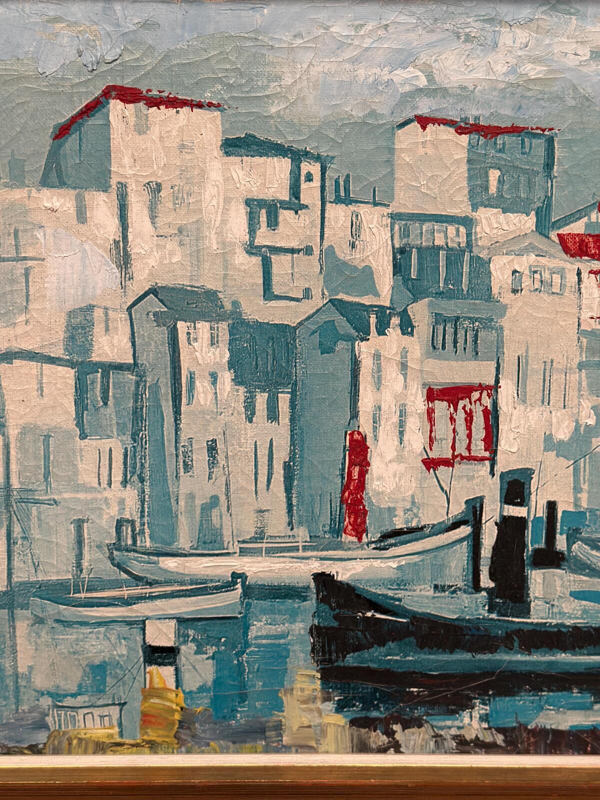 “Harbor Scene” by Costa
