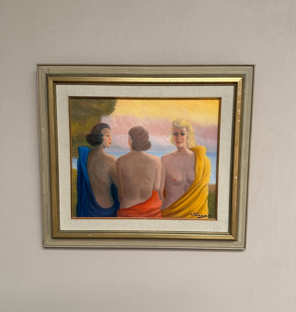 “Three Women” by N. Leon (1947)