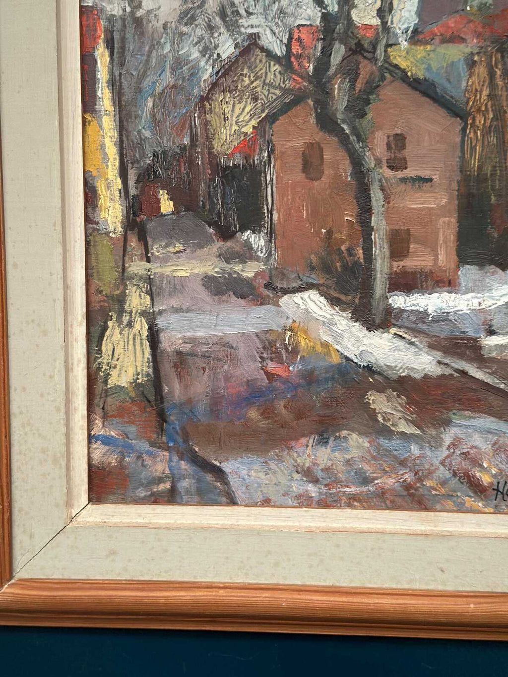 “Cityscape with Snow” by Henry Larsson