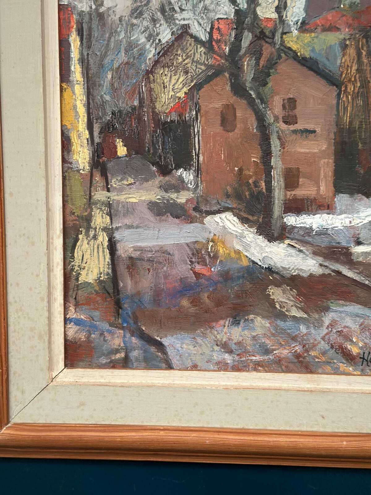 “Cityscape with Snow” by Henry Larsson