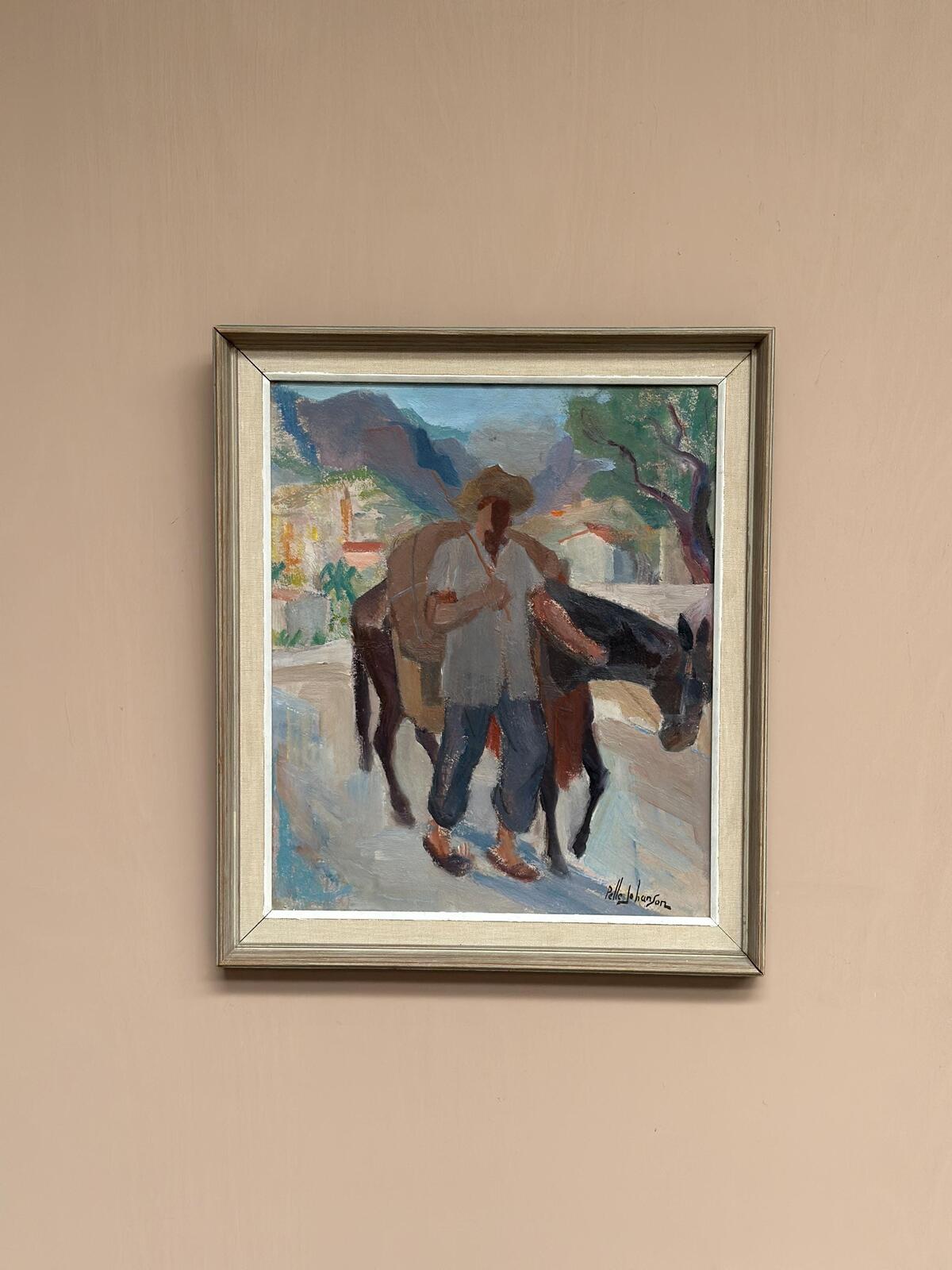 “Man with Horse” by Pelle Johanson