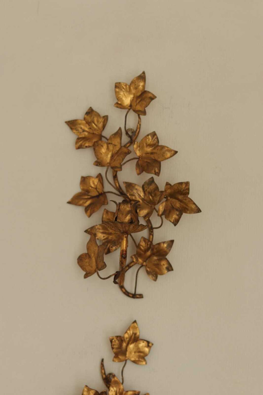 Pair of Mid-Century Italian Gilded Sconces By Florentia